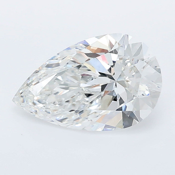 1.59 carat pear lab grown diamond E color VVS2 clarity
