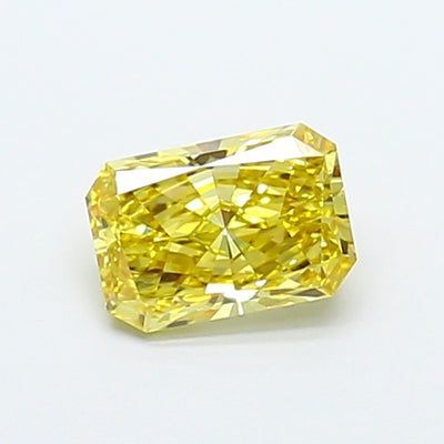 1.07 carat fancy intense yellow radiant lab grown diamond VS1 clarity