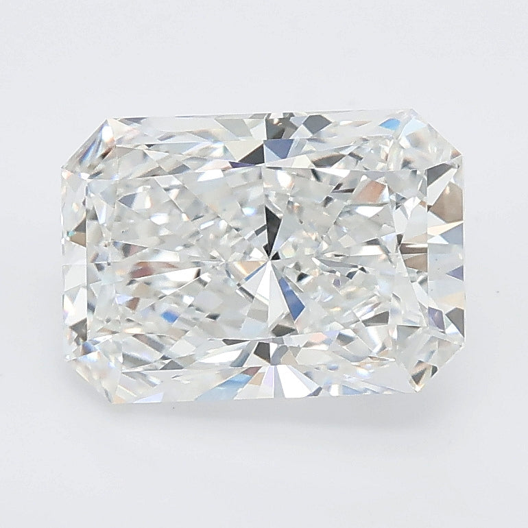 2.55 carat radiant lab grown diamond D color VVS2 clarity
