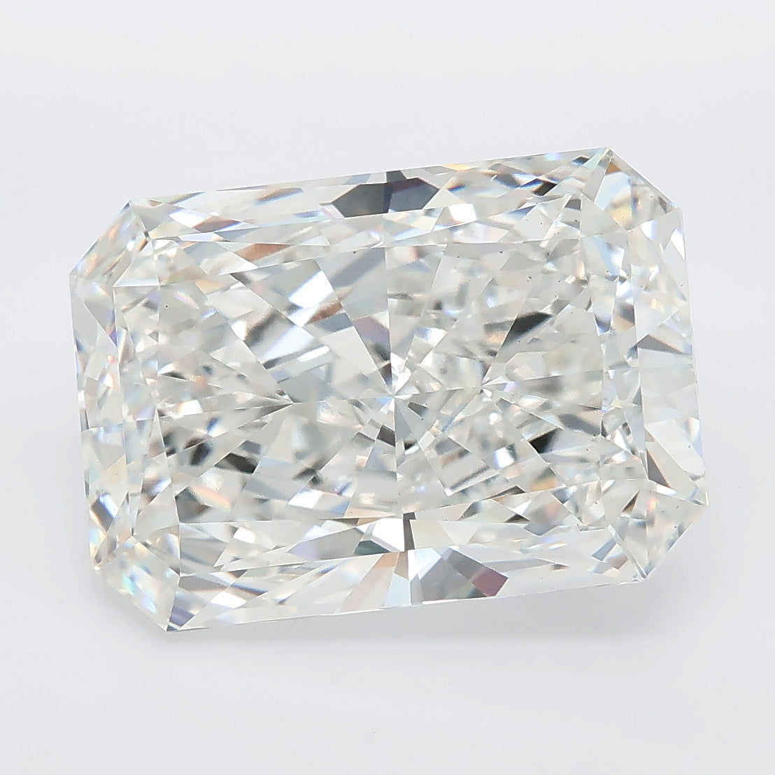 8.09 carat radiant lab grown diamond F color VS1 clarity