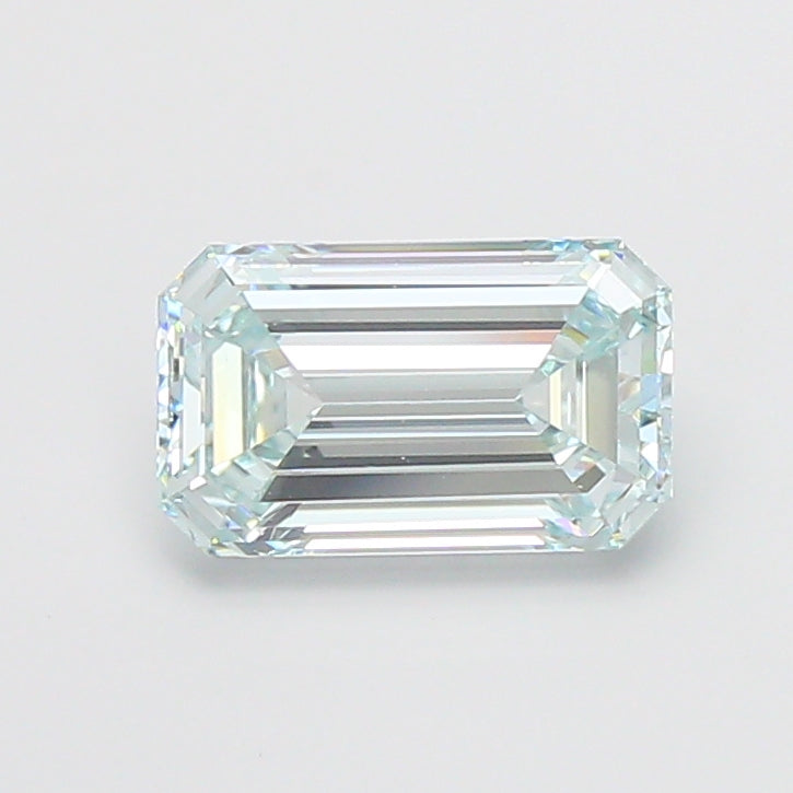 2.02 carat fancy intense green emerald lab grown diamond VS1 clarity