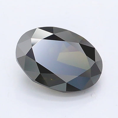 1.12 carat fancy gray green oval lab grown diamond VS1 clarity