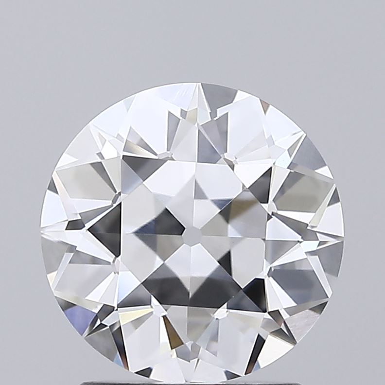 2.08 carat old european lab grown diamond F color VVS1 clarity