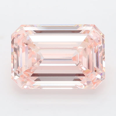 5.03 carat fancy pink emerald lab grown diamond VS1 clarity