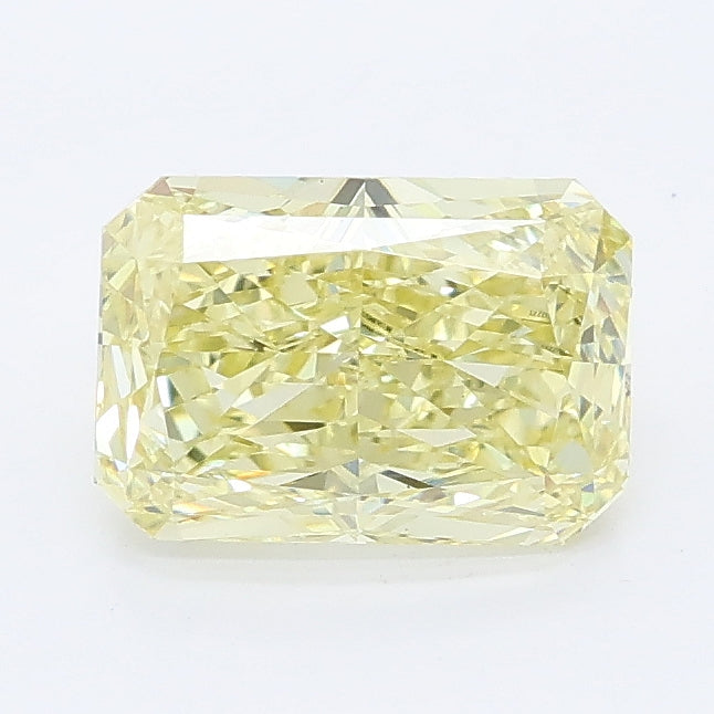 1.39 carat fancy intense yellow radiant lab grown diamond VS1 clarity