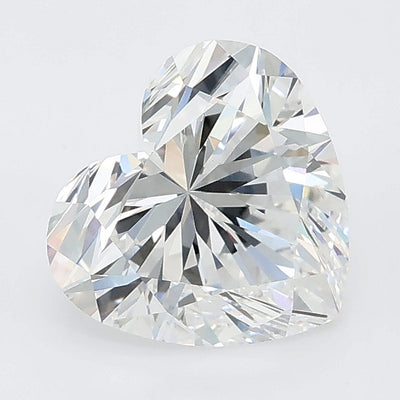2.02 carat heart lab grown diamond E color VVS2 clarity