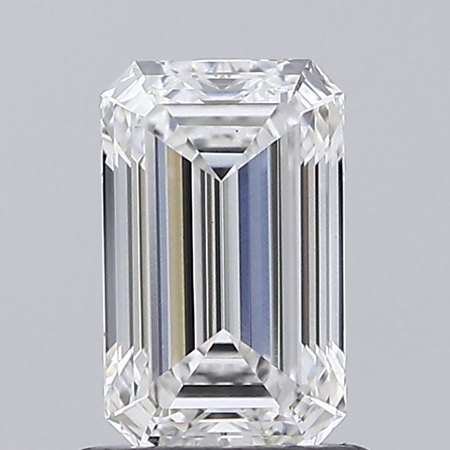 1.03 carat emerald lab grown diamond F color VVS2 clarity