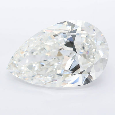 14.02 carat pear lab grown diamond F color VS1 clarity