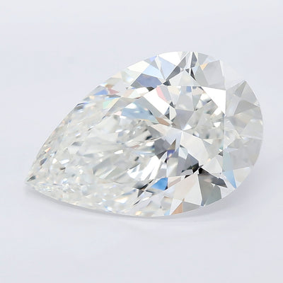 6.07 carat pear lab grown diamond E color VVS2 clarity