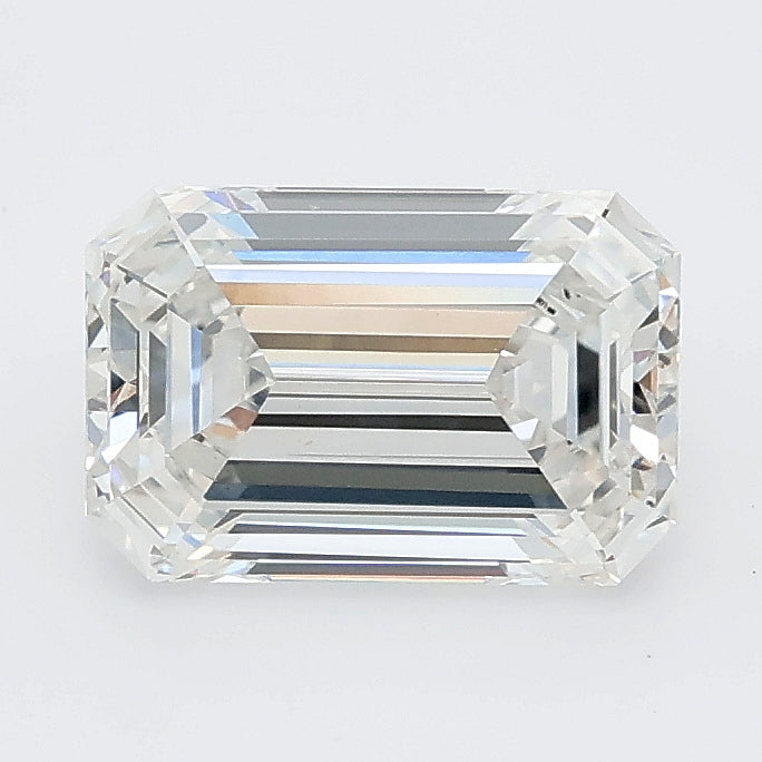 1.78 carat emerald lab grown diamond F color VVS2 clarity