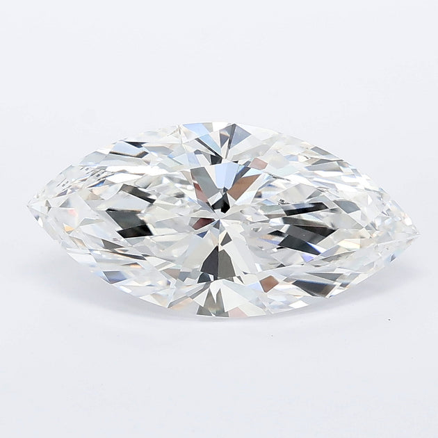 2.53 carat marquise lab grown diamond E color VVS2 clarity