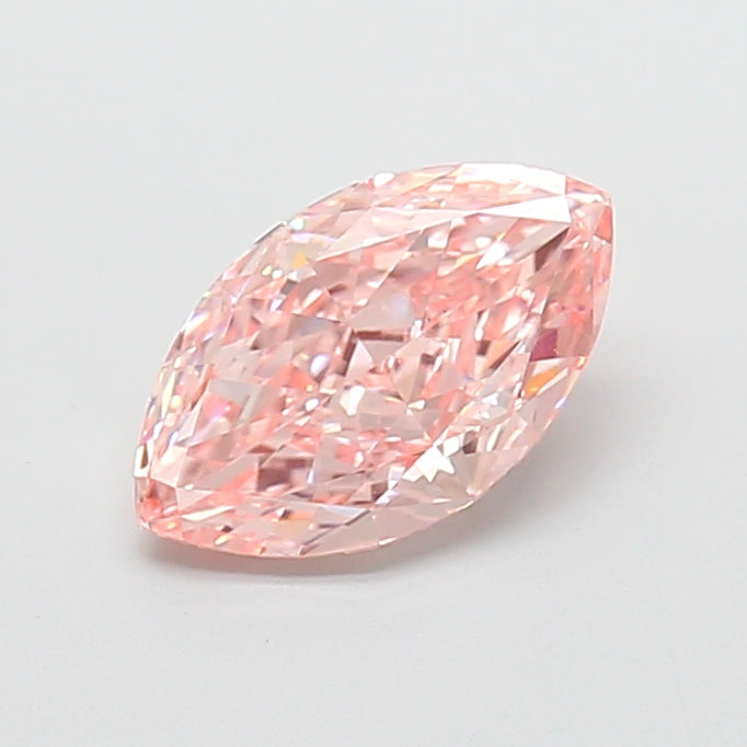 2.06 carat fancy vivid pink marquise lab grown diamond VS1 clarity