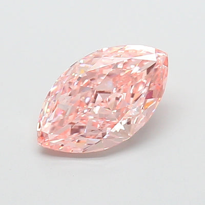 2.06 carat fancy vivid pink marquise lab grown diamond VS1 clarity