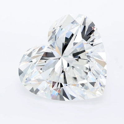 6.58 carat heart lab grown diamond E color VVS2 clarity