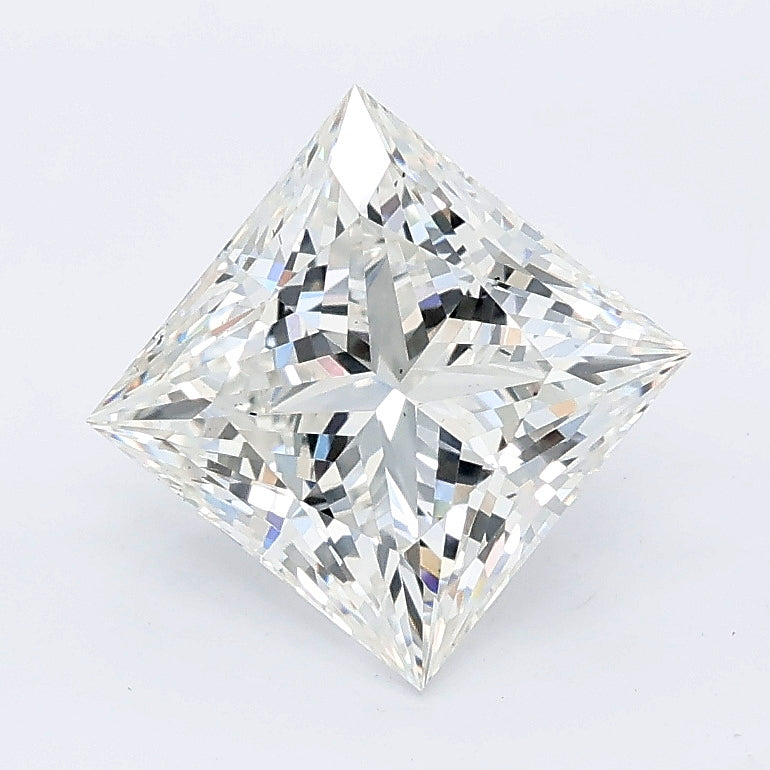 2.07 carat princess lab grown diamond F color SI1 clarity
