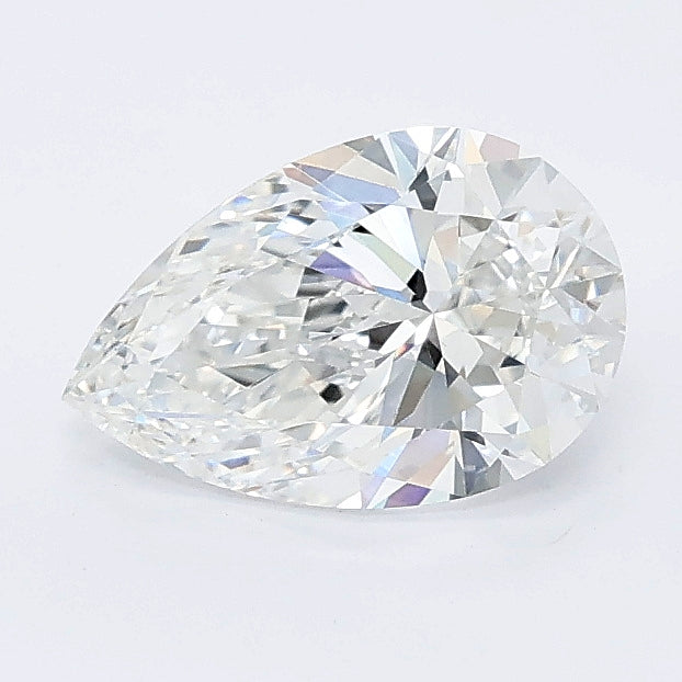 1.01 carat pear lab grown diamond E color VVS2 clarity