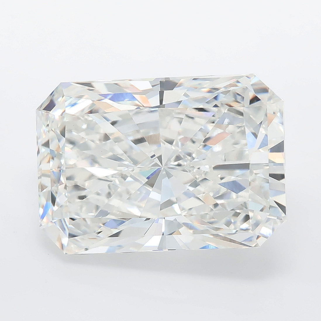 7.26 carat radiant lab grown diamond E color VVS2 clarity