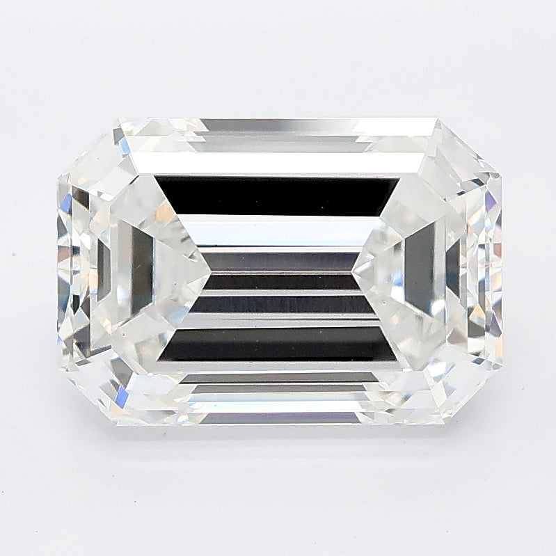 3.52 carat emerald lab grown diamond D color VS2 clarity