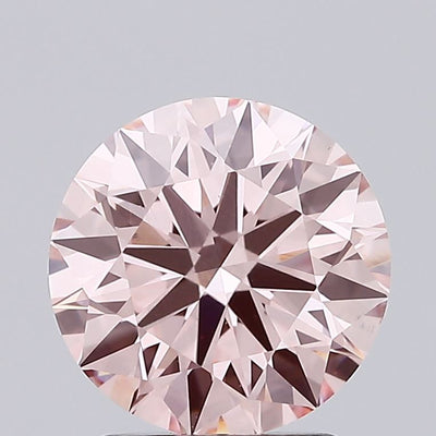 2.05 carat fancy intense pink round lab grown diamond VS2 clarity