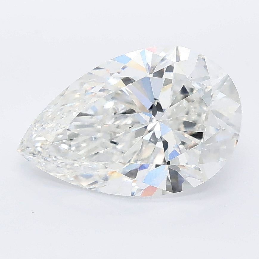 3.01 carat pear lab grown diamond E color VS1 clarity