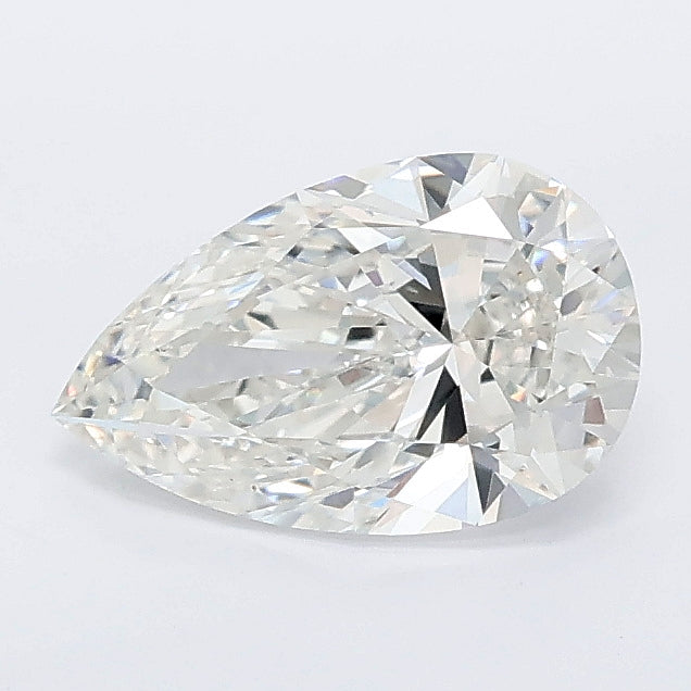 1.05 carat pear lab grown diamond F color VVS2 clarity