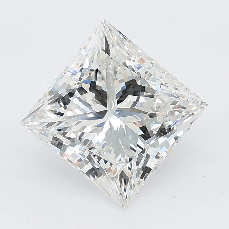 2.58 carat princess lab grown diamond E color VVS2 clarity