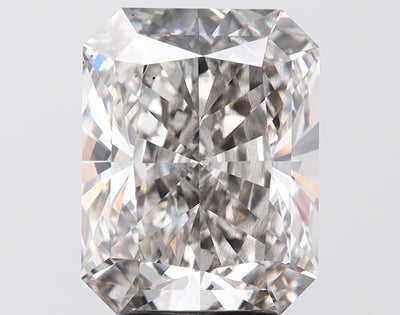 5.05 carat radiant lab grown diamond H color SI1 clarity