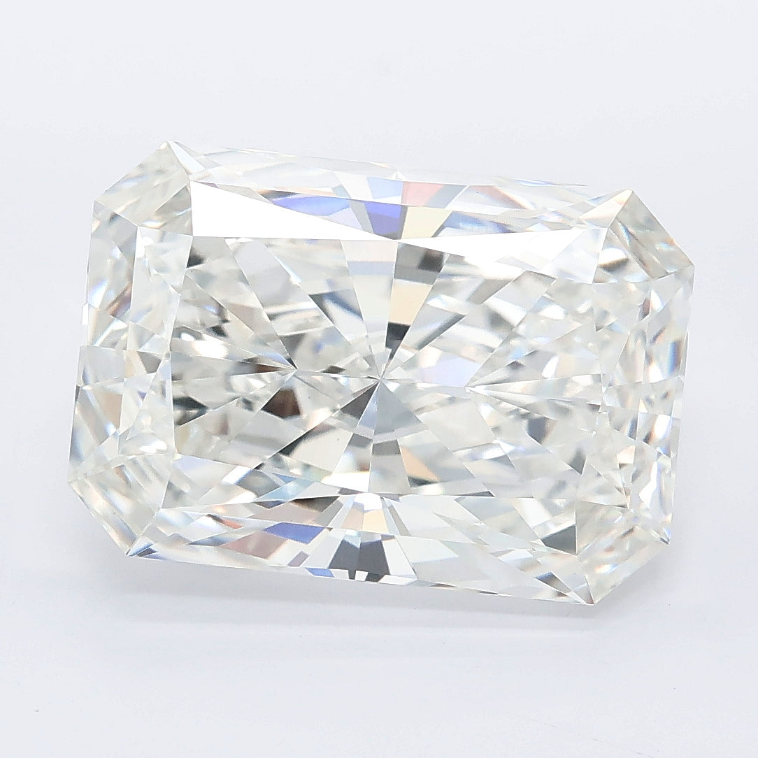 7.02 carat radiant lab grown diamond F color VVS2 clarity