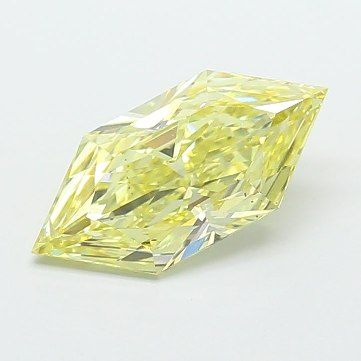 3.01 carat fancy yellow dutch marquise lab grown diamond VS2 clarity