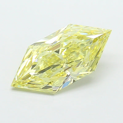 3.01 carat fancy yellow dutch marquise lab grown diamond VS2 clarity