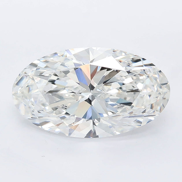 3.74 carat moval lab grown diamond E color VS1 clarity