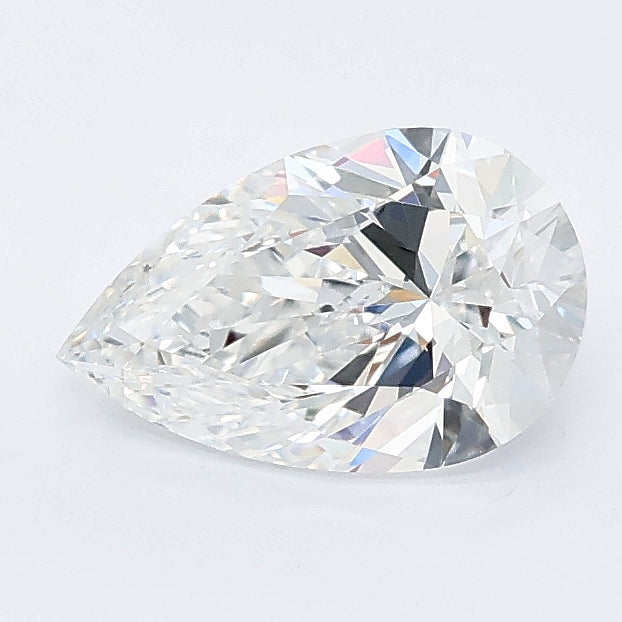 1.00 carat pear lab grown diamond D color VVS2 clarity