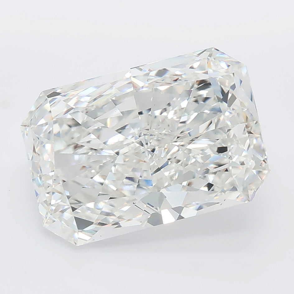 5.01 carat radiant lab grown diamond E color VVS2 clarity