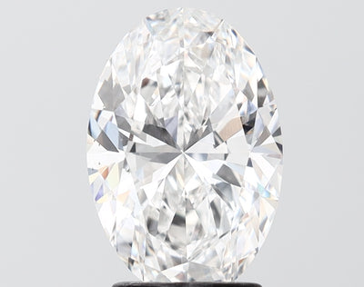 2.58 carat oval lab grown diamond E color VS1 clarity