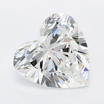 1.02 carat heart lab grown diamond D color VS1 clarity