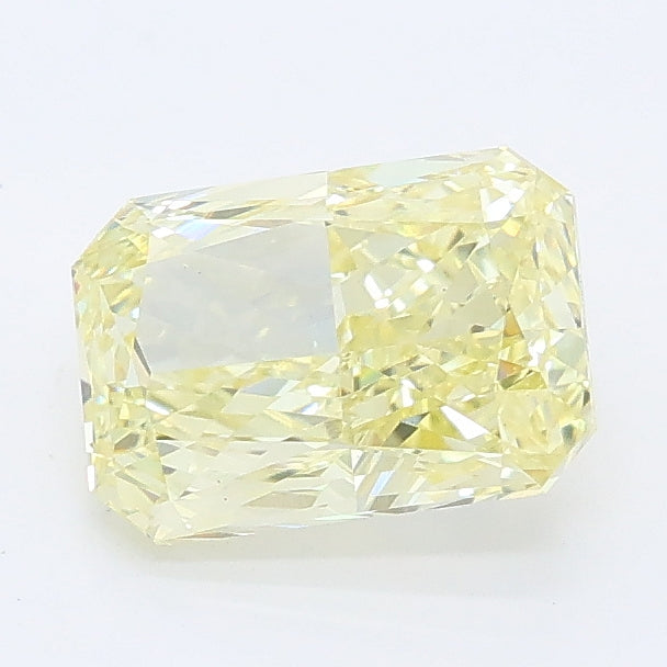 1.40 carat fancy yellow radiant lab grown diamond VS1 clarity