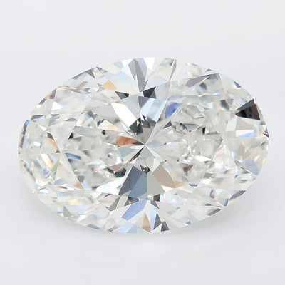 8.02 carat oval lab grown diamond E color VVS2 clarity
