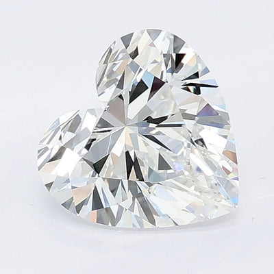 1.59 carat heart lab grown diamond E color VVS2 clarity