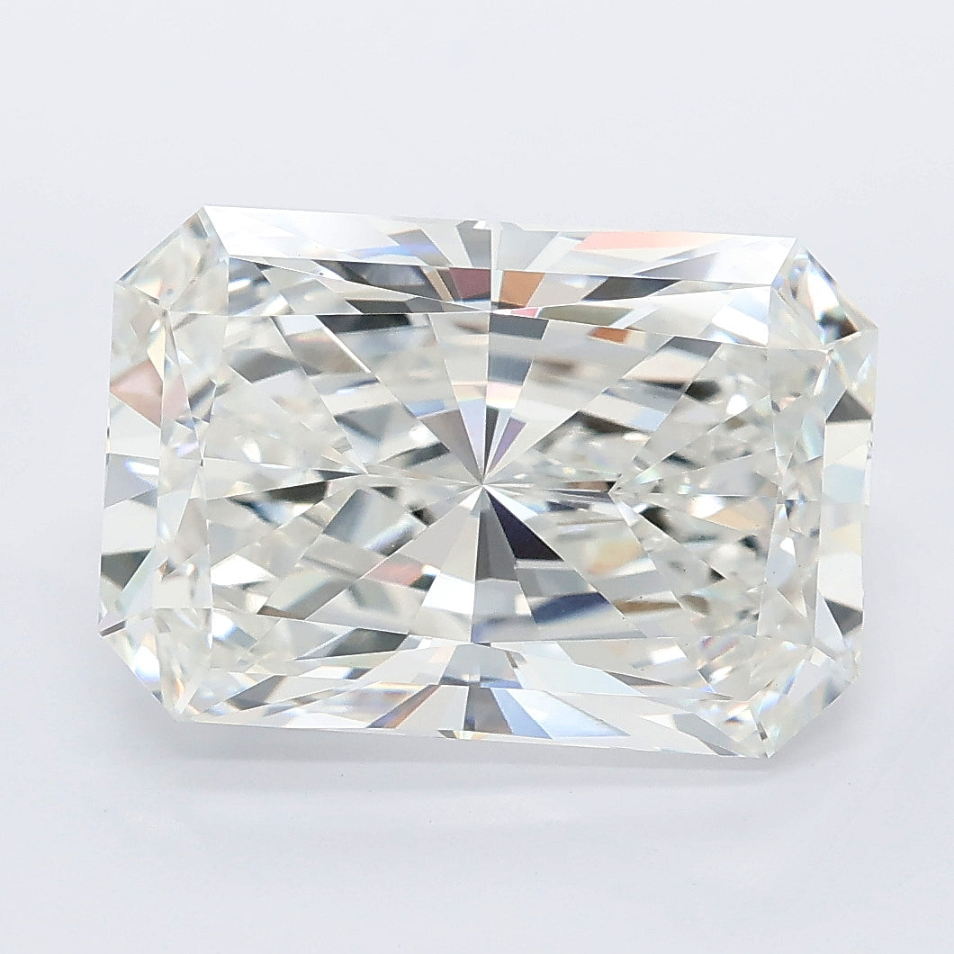 6.59 carat radiant lab grown diamond F color VVS2 clarity