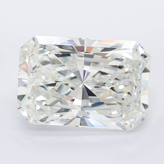 6.59 carat radiant lab grown diamond F color VVS2 clarity