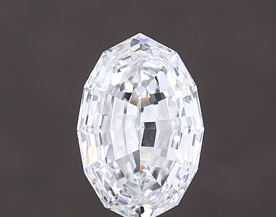3.03 carat oval lab grown diamond D color VVS2 clarity
