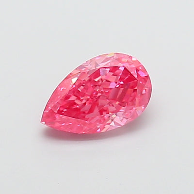 1.20 carat fancy vivid pink pear lab grown diamond VVS2 clarity