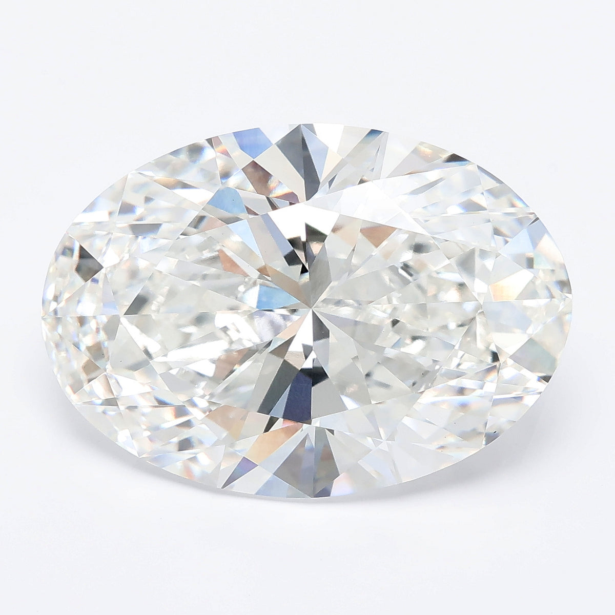 13.07 carat oval lab grown diamond F color VS1 clarity