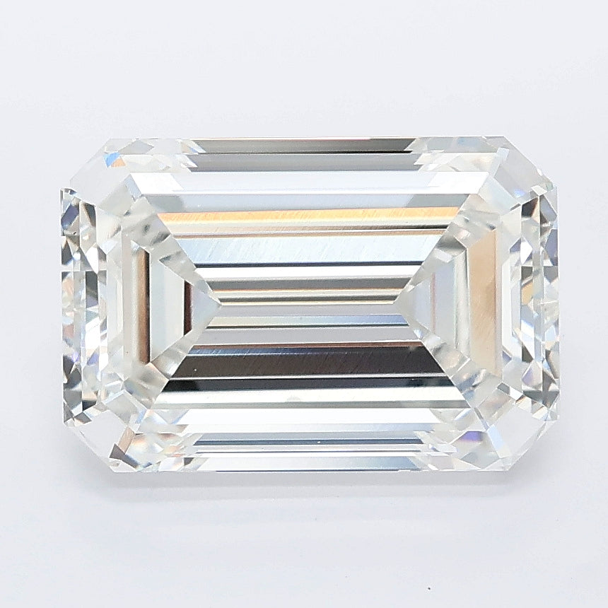 4.26 carat emerald lab grown diamond F color VS1 clarity