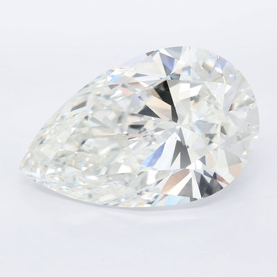 12.08 carat pear lab grown diamond F color VVS2 clarity