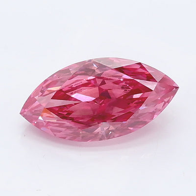 1.52 carat fancy vivid pink marquise lab grown diamond VS2 clarity