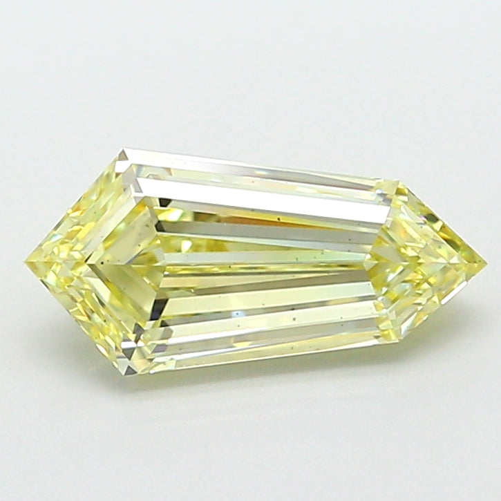 2.02 carat fancy yellow dutch marquise lab grown diamond VS2 clarity