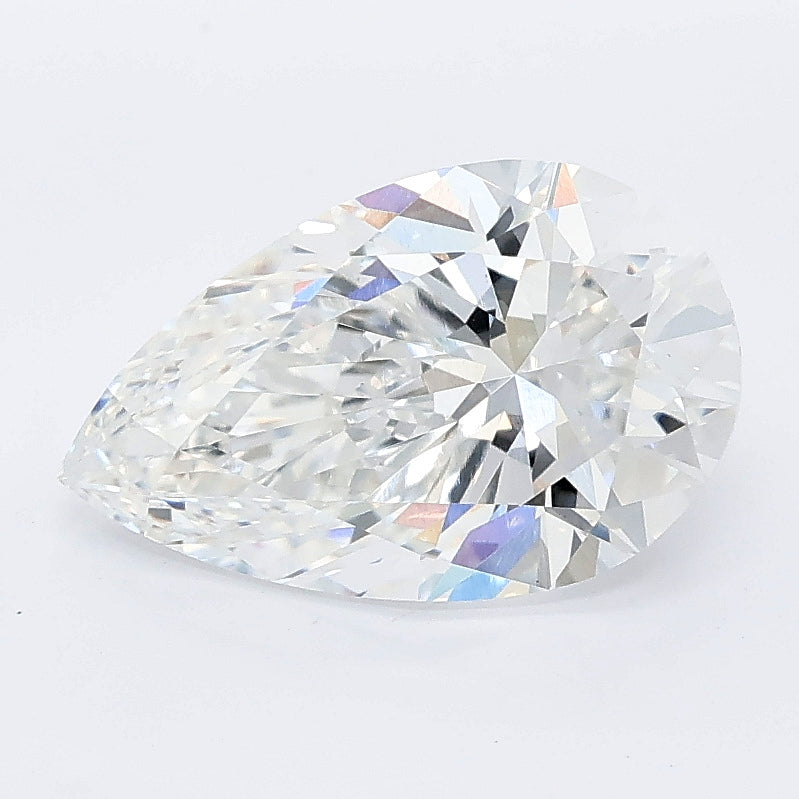 2.10 carat pear lab grown diamond E color VVS2 clarity