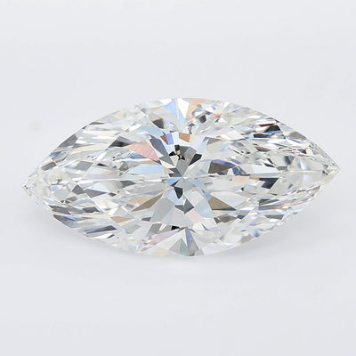 3.58 carat marquise lab grown diamond E color VS1 clarity