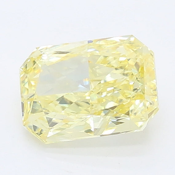 1.21 carat fancy intense yellow radiant lab grown diamond VS1 clarity